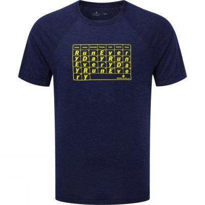 Tee Ronhill Advance RunEveryDay Manga Corta Hombre - Azul Marino - Chile SPC519372